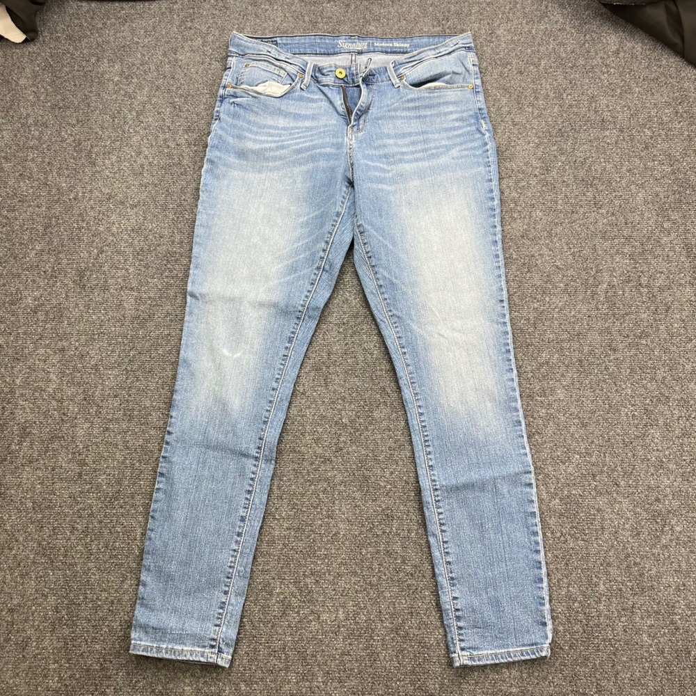 Levi Strauss Signature Mid‎ Rise Skinny Fit Blue Denim Jeans